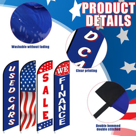 Hahafelt 110-gram warp knitted fabric ensures durable, long-lasting flags