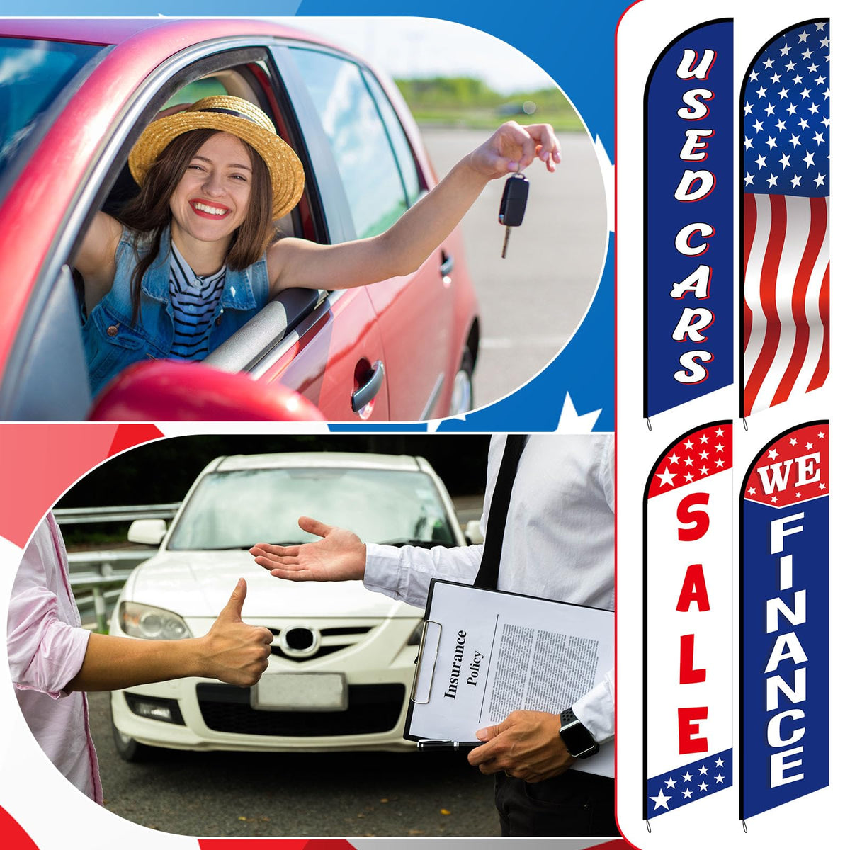 Hahafelt flag placement supports increased foot traffic and curb appeal