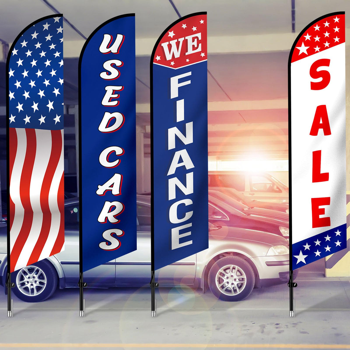 Hahafelt durable washable swooper flags withstand sun, rain, and wind