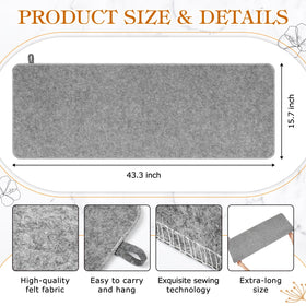 Hahafelt sauna mat bathroom-floor absorbs moisture for a quick dry feel.
