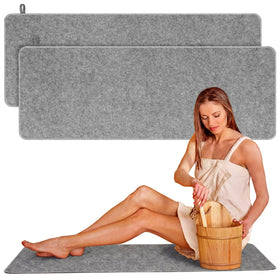 Hahafelt sauna mat for inside sauna offers comfortable, heat-insulated flooring.