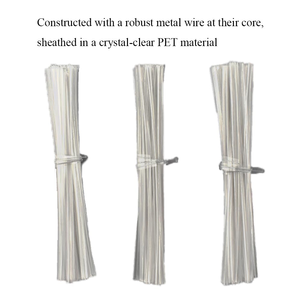HAHIYO easy-to-use 4-inch ties twist and stay tight until needed.