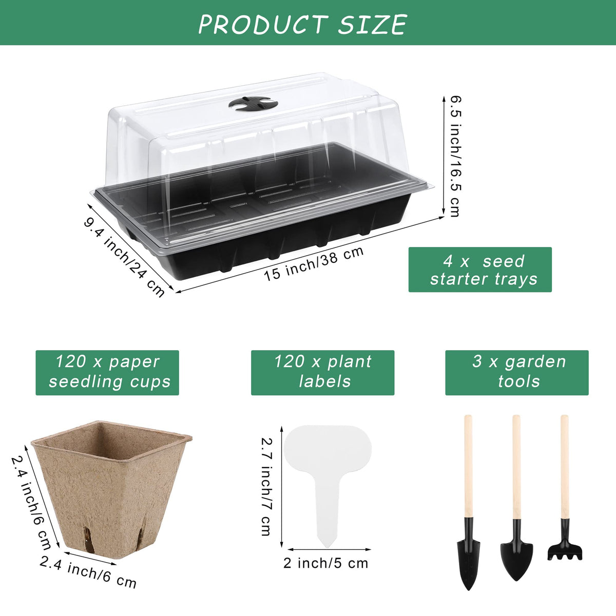 Hahood 120 square seed pots enabling healthy root air flow