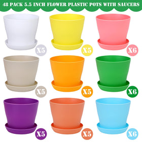 Hahood green planter pot with label, helps track herbs.
