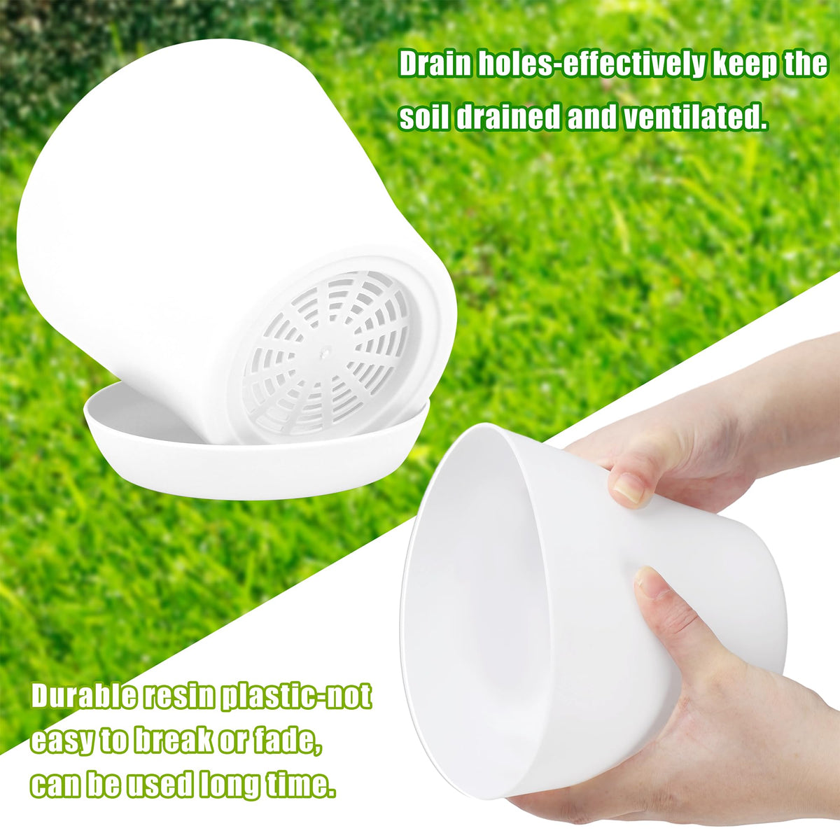Hahood durable resin plastic construction shown for long-lasting outdoor use