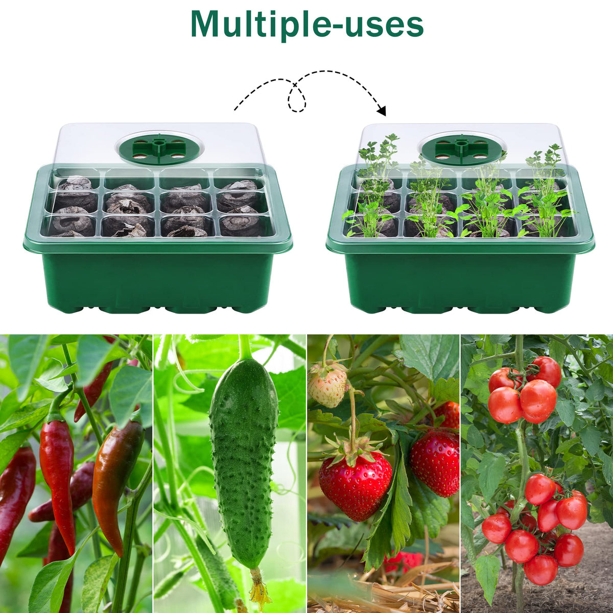 Hahood garden tools set includes essential tools for planting