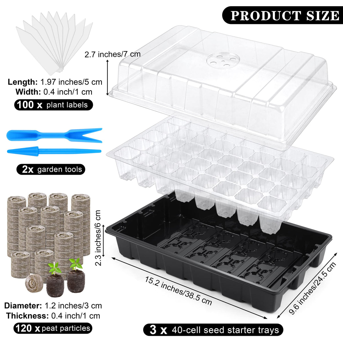 Hahood humidity dome helps maintain germination humidity for sprouts