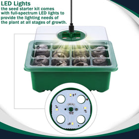 Hahood humidity dome with vents helps regulate moisture for seedlings