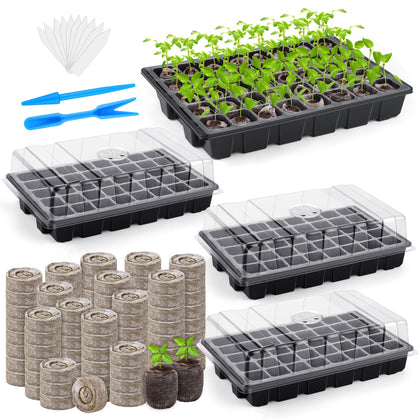 Hahood seed starter tray with 120 cells for organized sowing