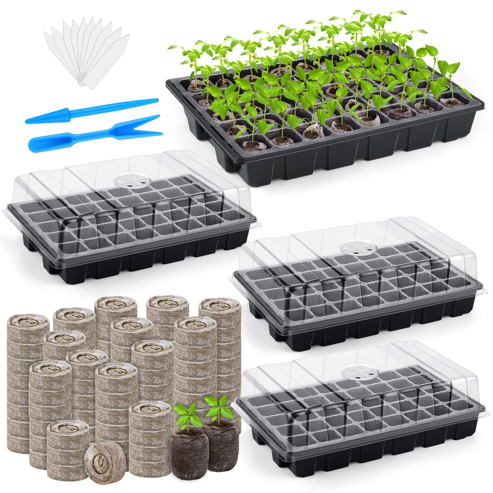 Hahood seed starter tray with 120 cells for organized sowing