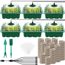 Hahood seed starter tray kit with peat pellets for easy transplanting