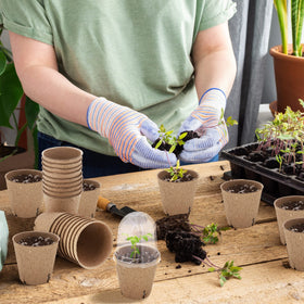Hahood seedling pots with drainage holes support root respiration and healthy growth