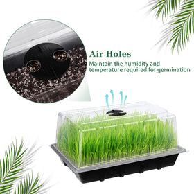 Hahood white plant labels to organize seed varieties during propagation