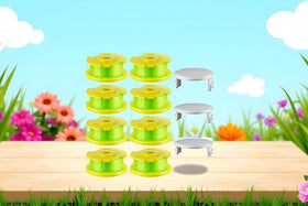 Haibro durable replacement spools pack for extended yard work