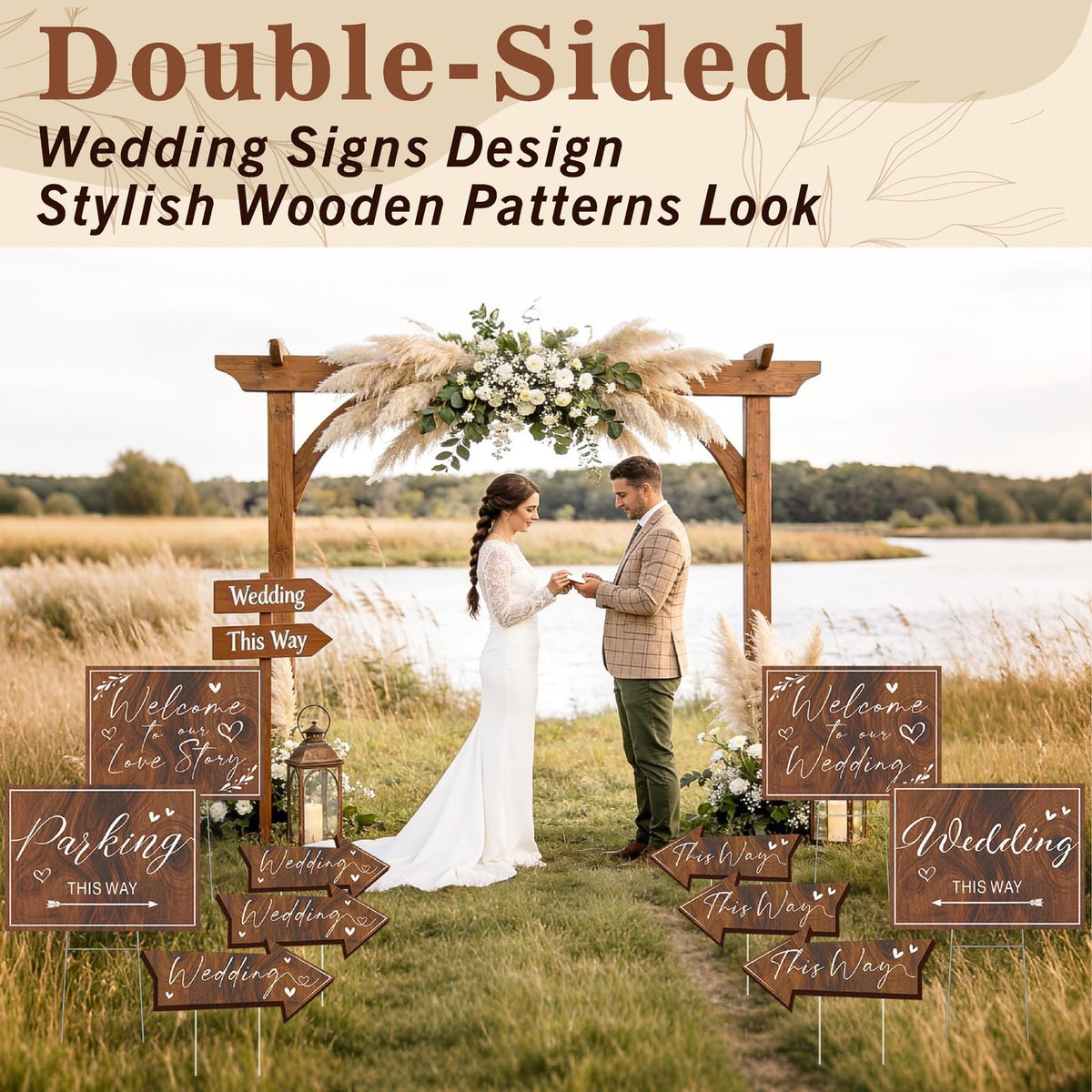 Haiddle photography-friendly signs serve as charming decor and photo backdrop tools.