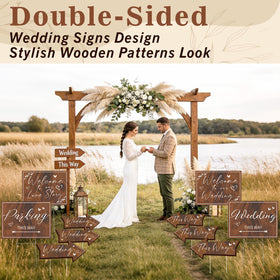 Haiddle photography-friendly signs serve as charming decor and photo backdrop tools.
