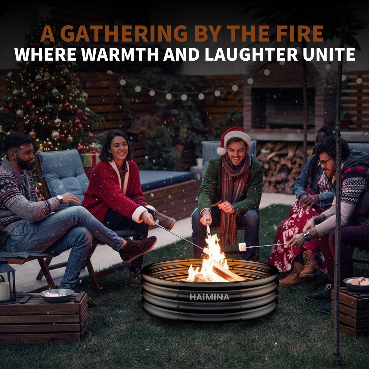 HAIMINA durable, eco-friendly fire ring for safer outdoor fires.