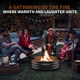 HAIMINA durable, eco-friendly fire ring for safer outdoor fires.