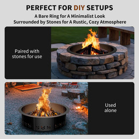 HAIMINA smokeless design reduces smoke and flare ups for outdoor spaces