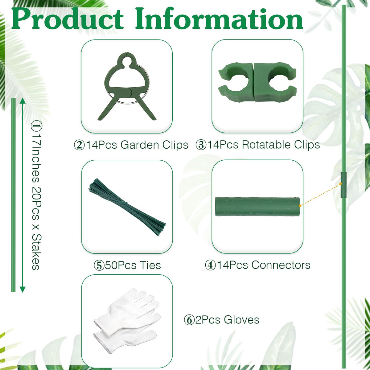 HAINANSTRY DIY kit contents for easy garden setup and support.