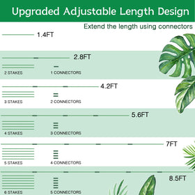 HAINANSTRY tomato and vegetable stakes guide plant growth.