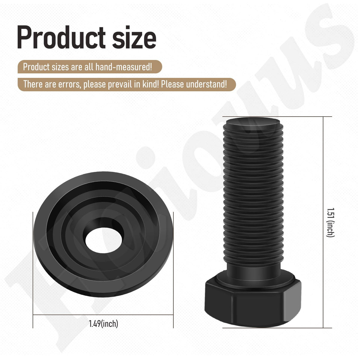 Haiouus cupped washers for blade mounting reduce wobble