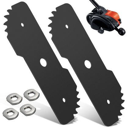Haiouus EB-007 Edge Hog blade front view with sharp serrations