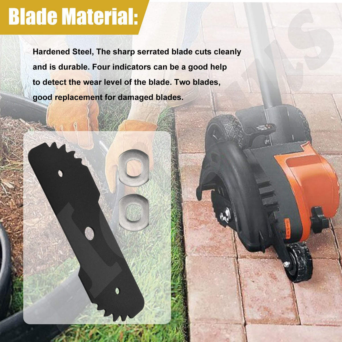 Haiouus EB-007 Edge Hog blade pack close-up with two blades