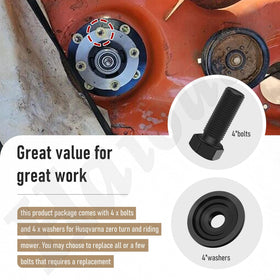 Haiouus blade kit compatible with Husqvarna and Craftsman enabling easy installation