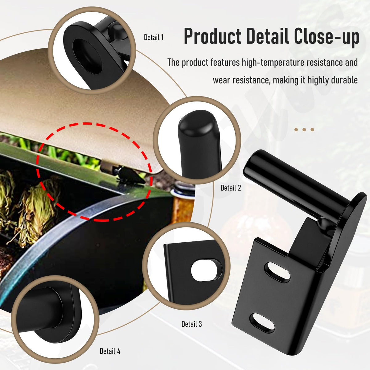 Haiouus Lid Hinge Kit right hinge enabling secure lid operation on Traeger grills