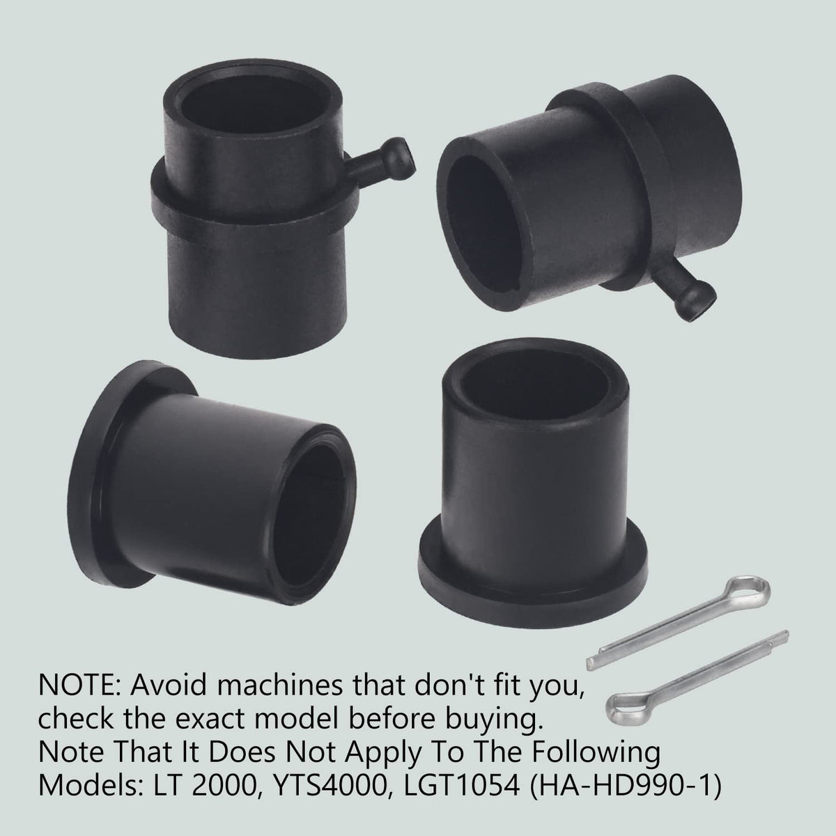 Haiouus pivot bar bushings for reliable mower pivots.