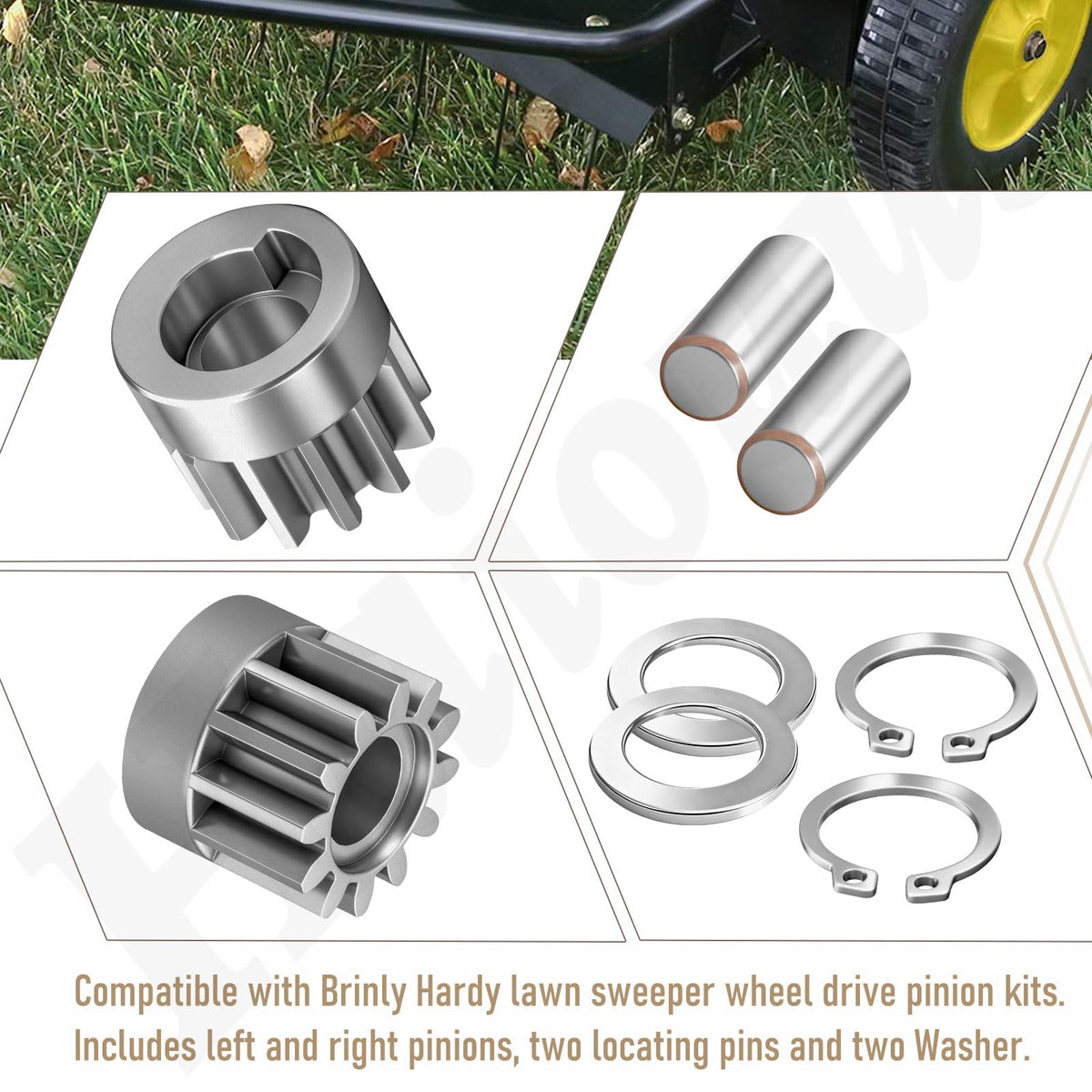 Haiouus R-2261 gear kit includes two gears for durable wheel drive
