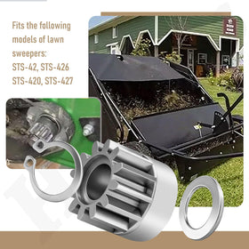Haiouus R-2485RH right pinion for 42-inch lawn sweepers enhances drive performance