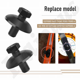 Haiouus replacement 532193003 bolts pair with Husqvarna and Craftsman mowers for quick upkeep