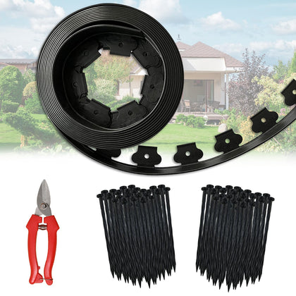 Haisiey 60ft fence edging roll for precise lawn borders and easy installation.