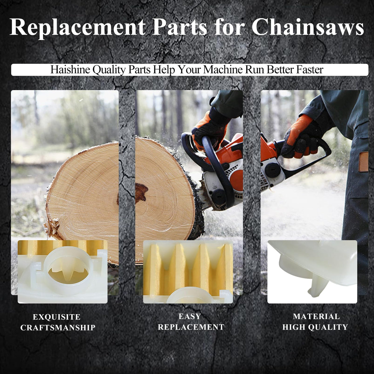HAISHINE filter assembly for Husqvarna 345E-EPA supports quick service and proper filtration