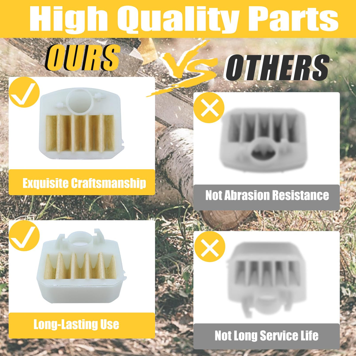 HAISHINE filter assembly for Husqvarna 351EPA-353EPA promotes easy replacement and consistent performance
