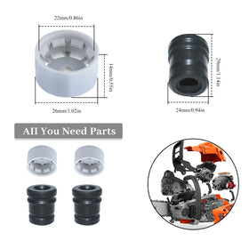 HAISHINE AV buffer mount for STIHL MS230 ensures precise alignment.