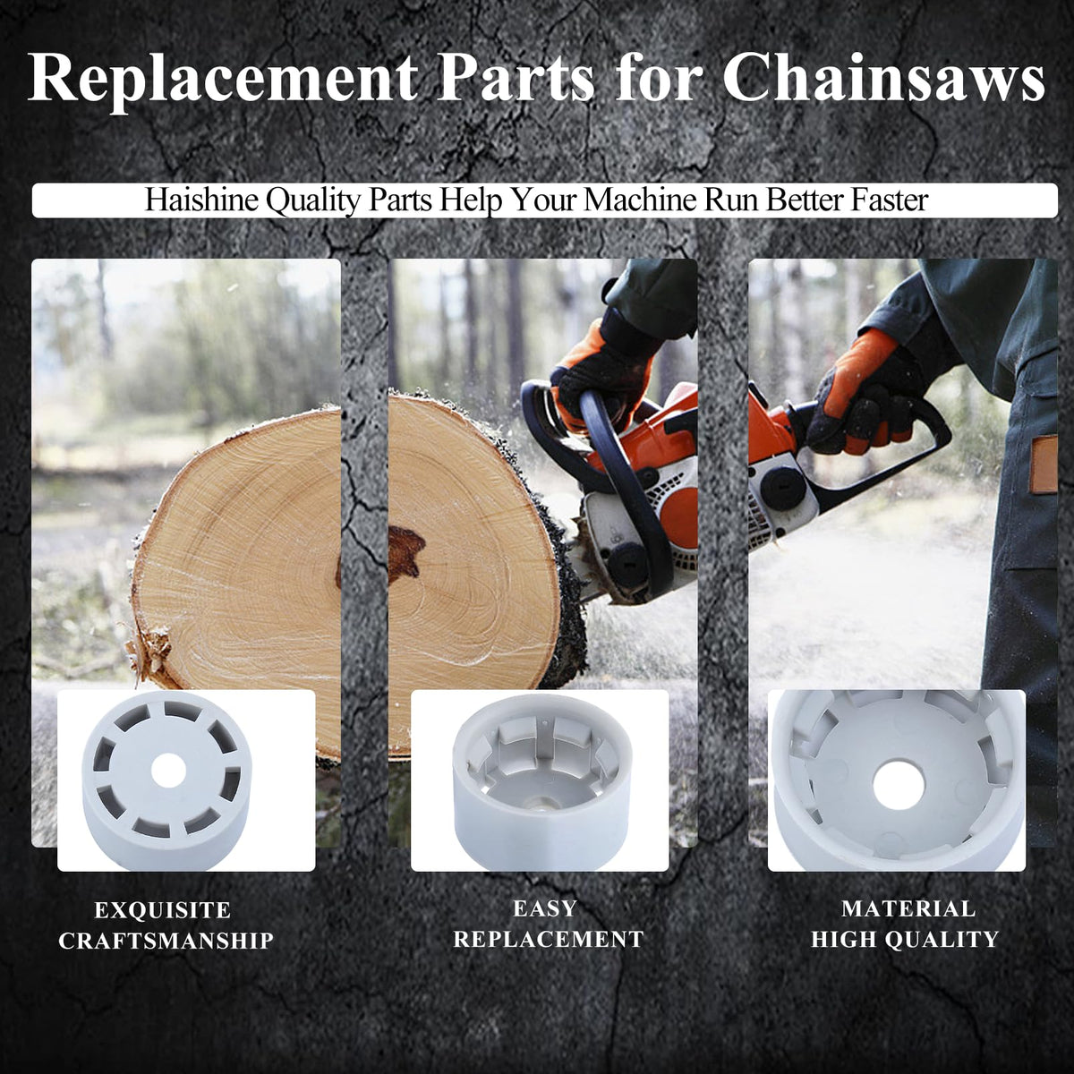HAISHINE AV buffer mount for STIHL MS290 durable hardware for tough jobs.