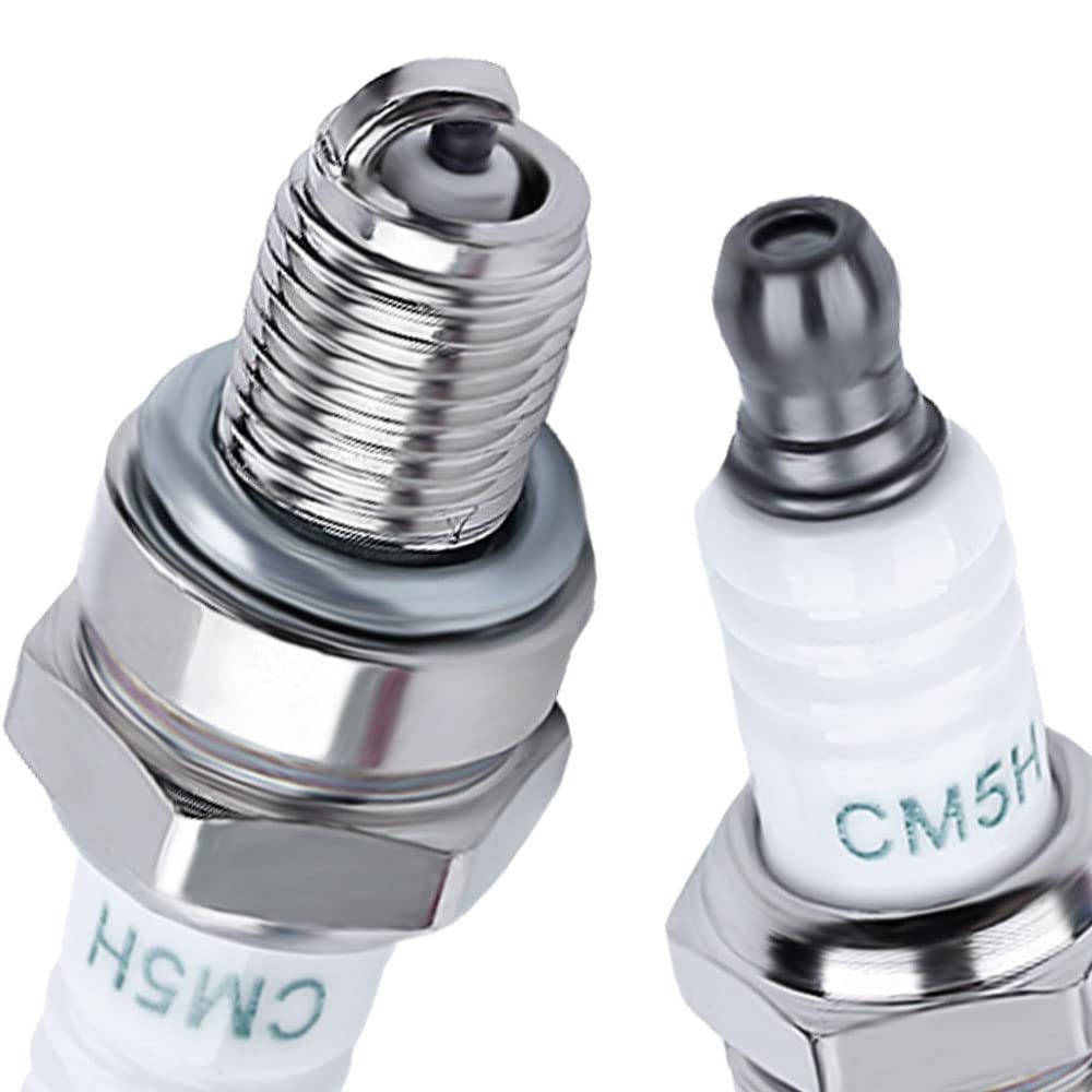 HAISHINE CMR5H spark plugs boxed closeup highlights universal compatibility.