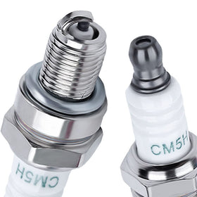 HAISHINE CMR5H spark plugs boxed closeup highlights universal compatibility.
