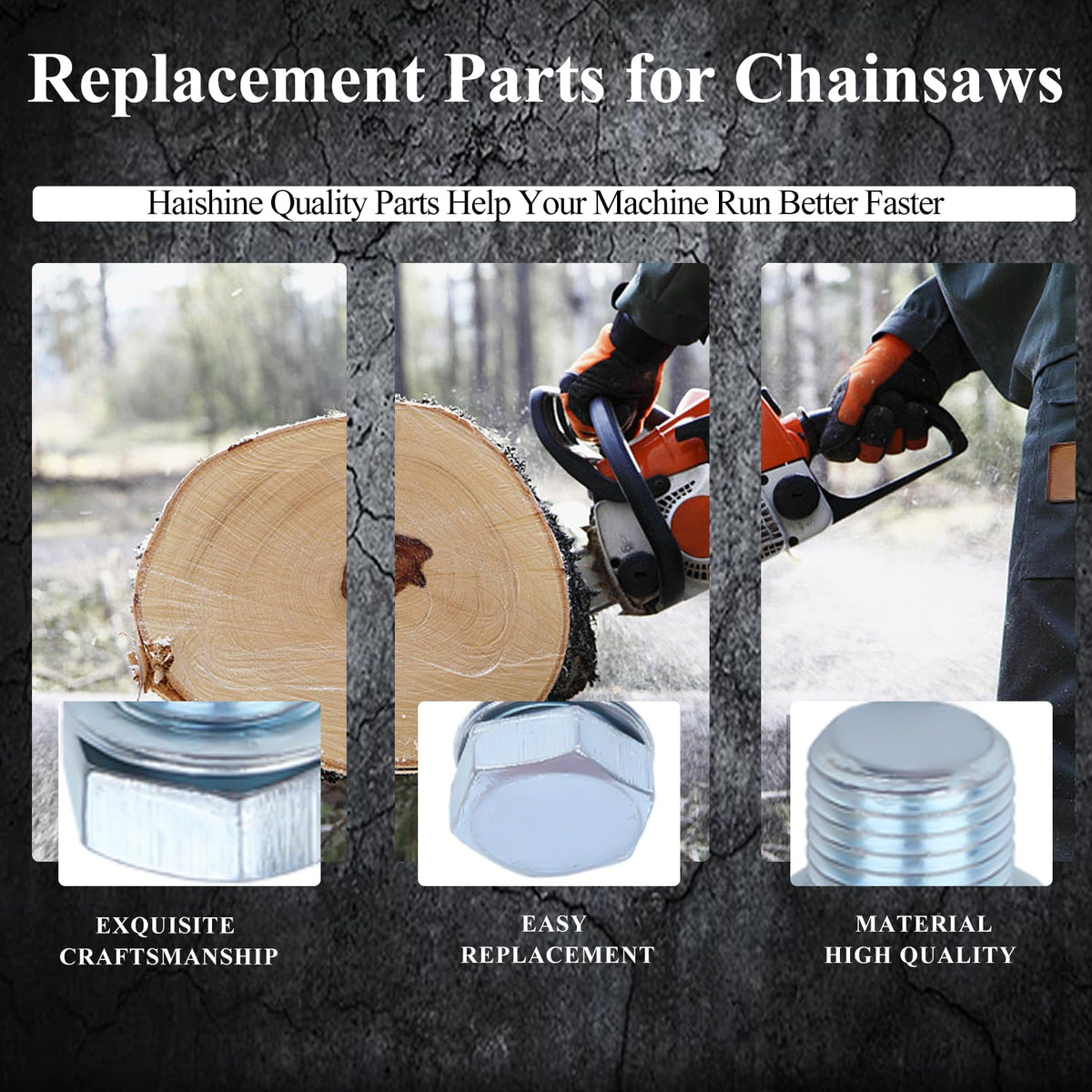 HAISHINE cylinder plug compatible with MS250—reliable maintenance part.