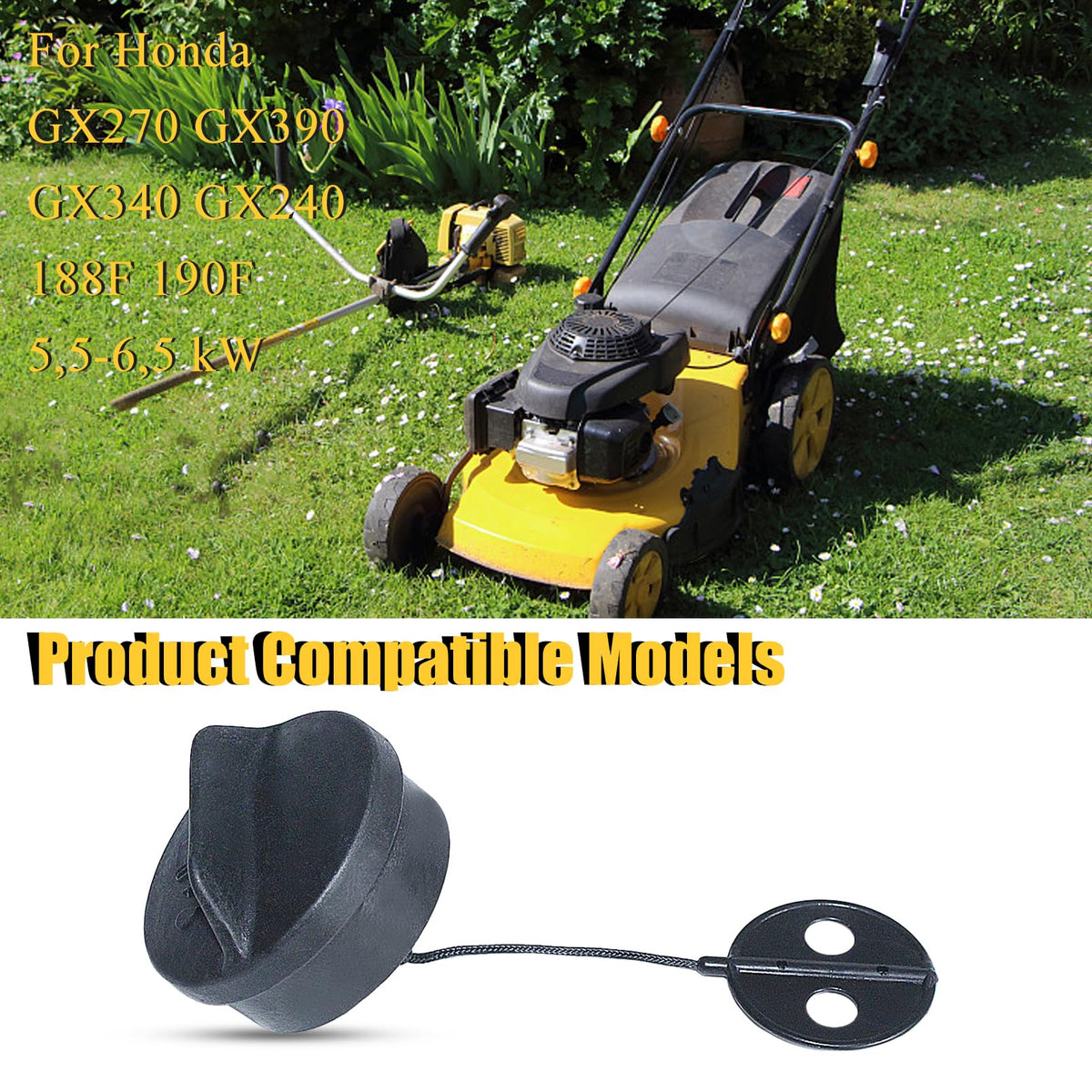 HAISHINE fuel cap for STIHL FS46-FS48 quick, lasting replacement during yard work.