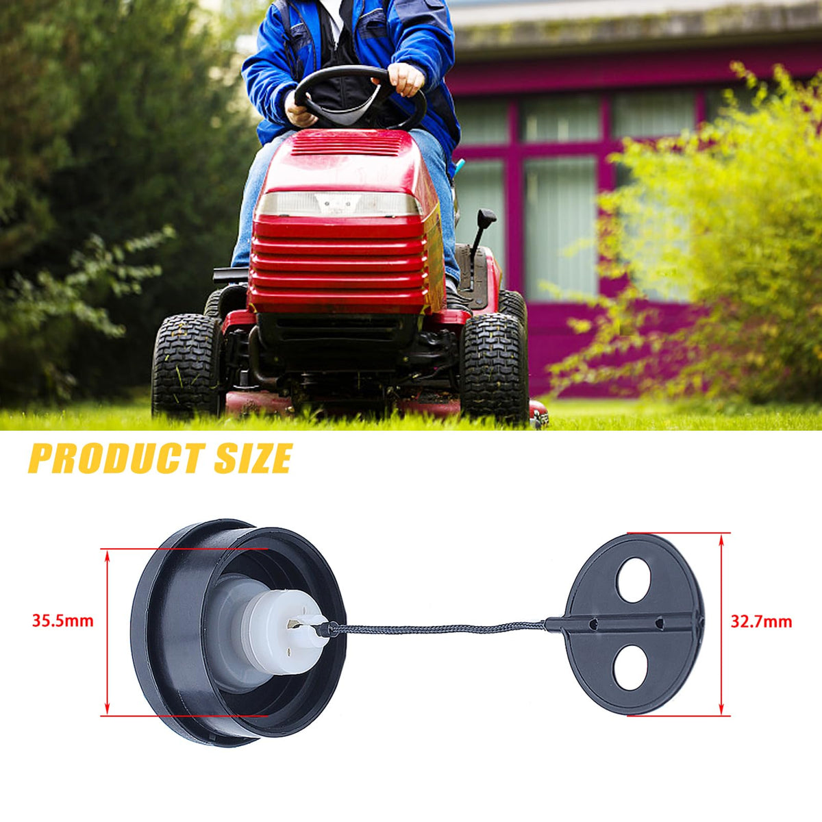 HAISHINE fuel cap for STIHL FS52-FS55 durable, easy-install replacement part.