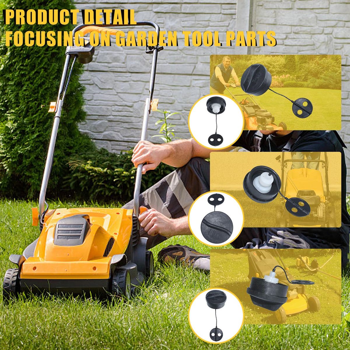 HAISHINE fuel cap for STIHL FS56-FS62 helps prevent spills.