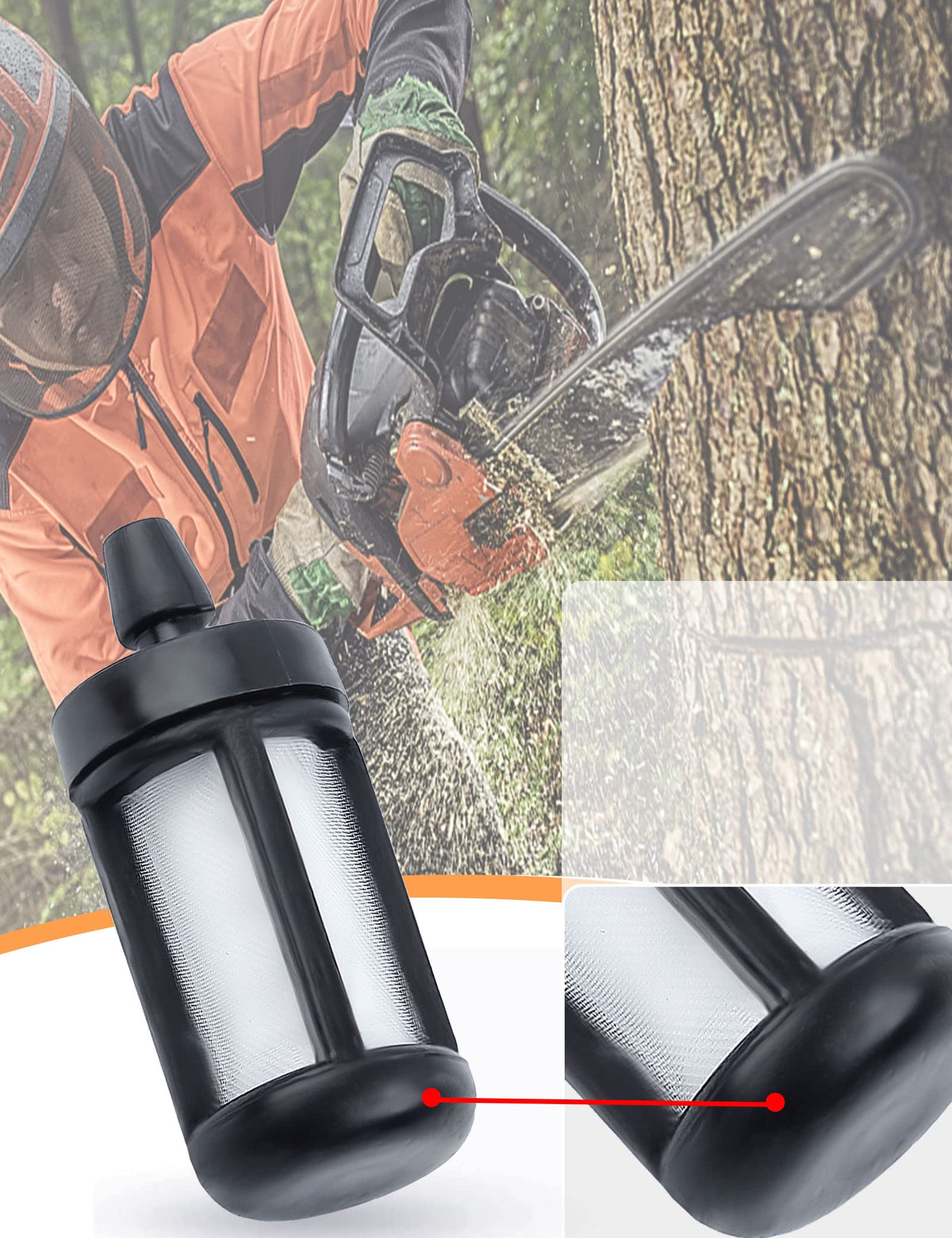 HAISHINE 10pc fuel filter pack ready to replace compatible STIHL models