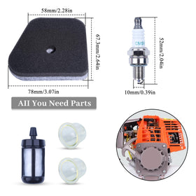 HAISHINE spark plug included for quick tune up and reliable starting