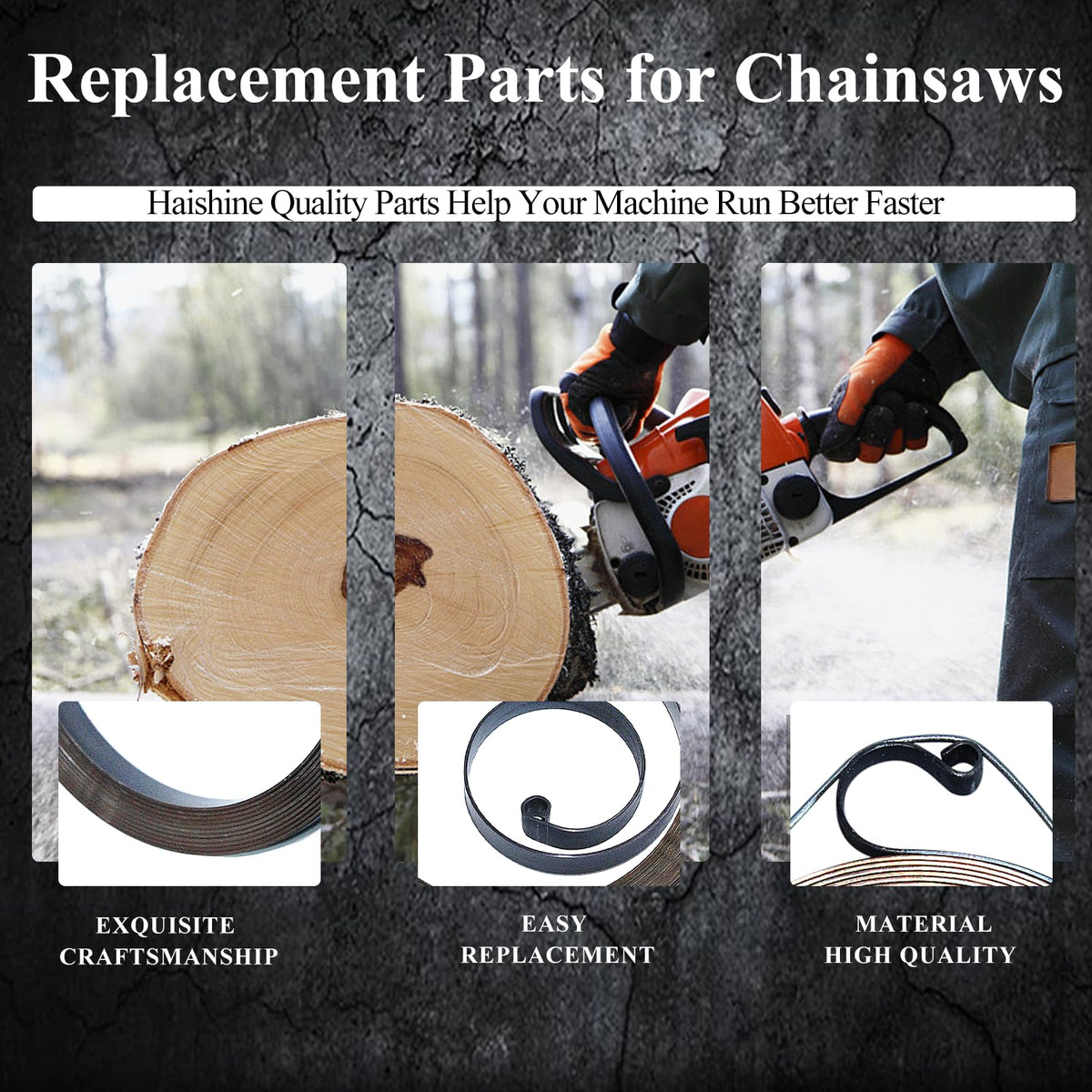 HAISHINE starter rope included for reliable pull starts in the field