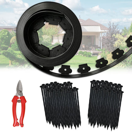 Haisiey 80 ft edging border roll defines garden edges for neat landscapes.