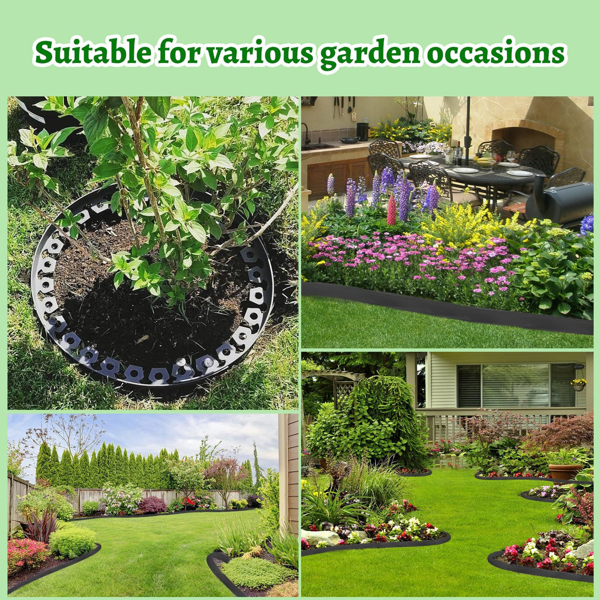 Haisiey border lines along a flower bed for clean garden definition.
